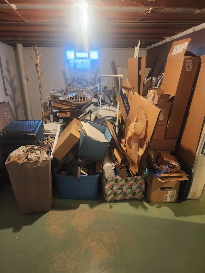 Roll-off dumpster container at job site for Roll Off Dumpster Rental in Hyrum